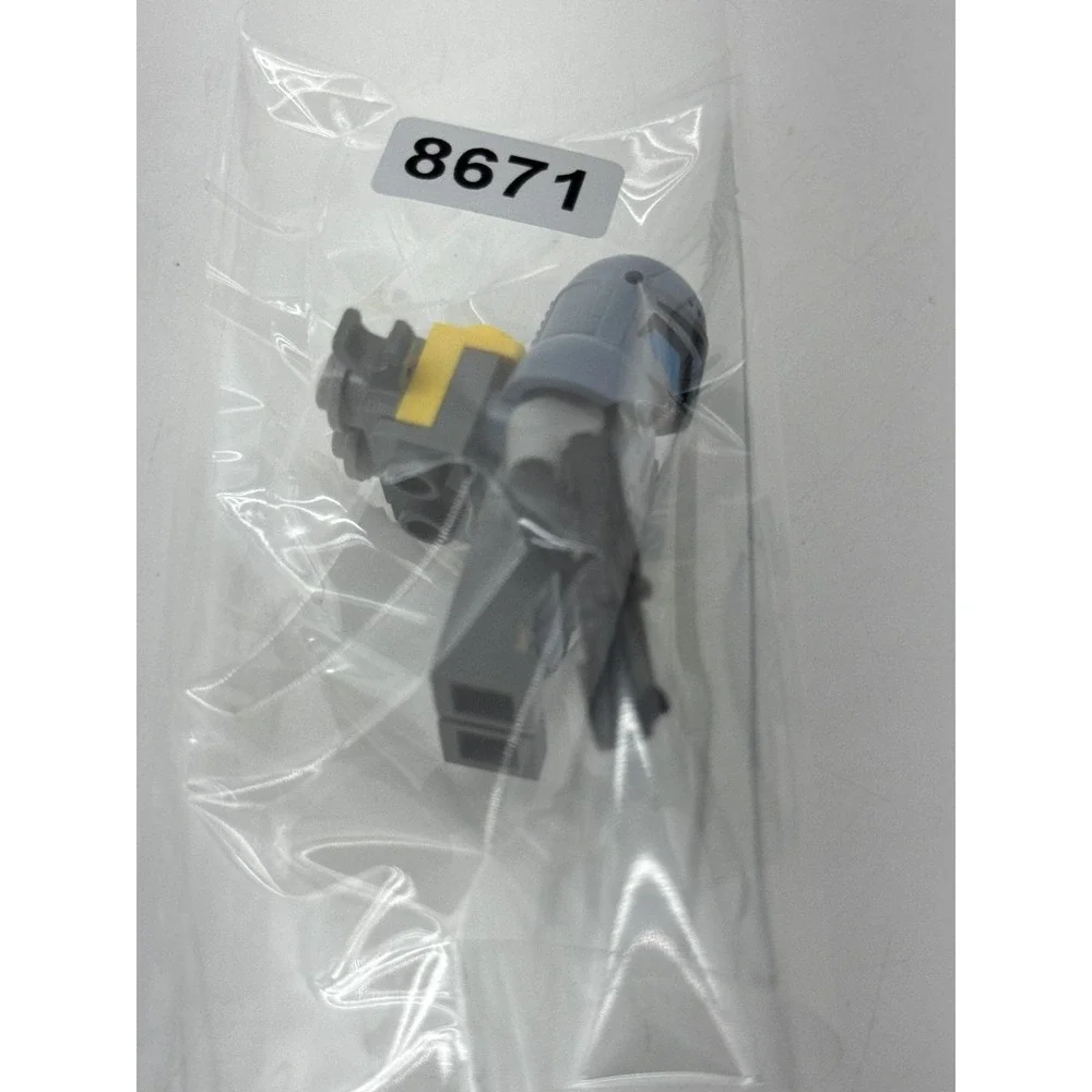 LEGO Star Wars Mandalorian Minifigure Gray Plastic Jetpack Blaster Helmet Armor